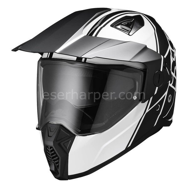 ENDURO HELMET 208 2.0 BLACK MATT-WHITE