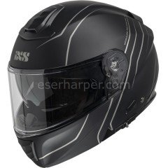 FLIP UP HELMET IXS460 FG 2.0 BLACK MATT-GREY