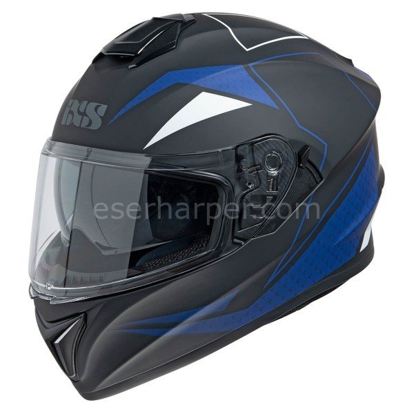 FULL FACE HELMET IXS216 2.0 MATT BLACK-BLUE