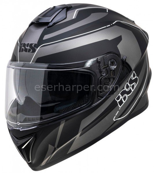 FULL FACE HELMET IXS216 2.2 GREY-BLACK-WHITE