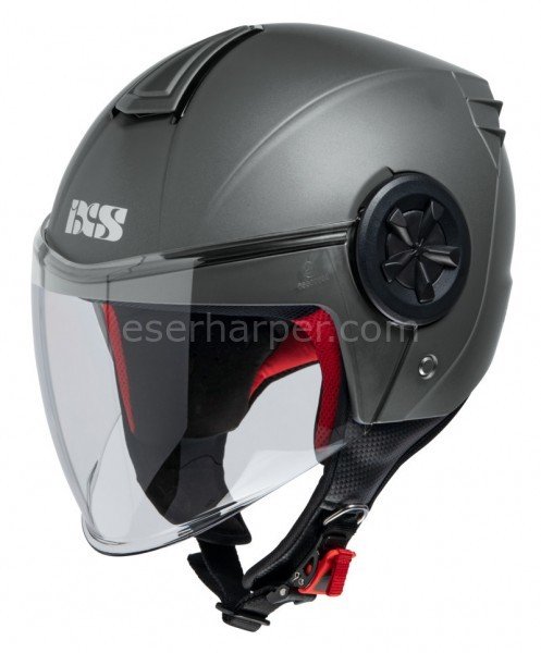 JET HELMET IXS 851 1.0 FLAT GREY