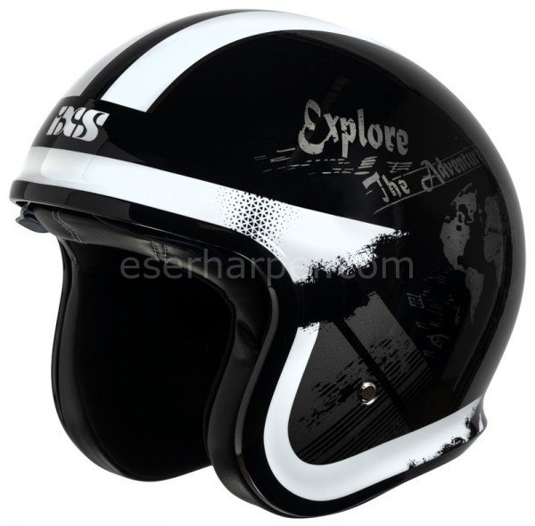 JET HELMET IXS880 2.2 BLACK-WHITE-ANTHRACITE