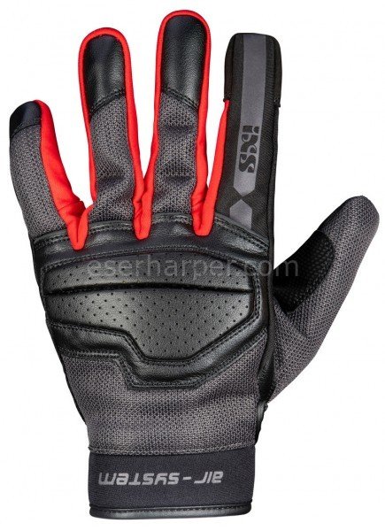 CLASSIC GLOVE EVO-AIR BLACK-DARK GREY-RED