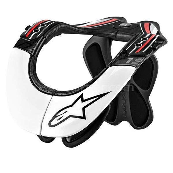 ALPINESTARS BNS PRO NECK SUPORT - BLACK/WHITE