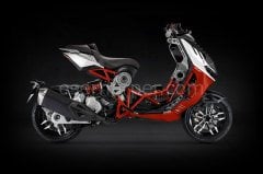 Italjet Dragster 200 Anthracite / Red / White