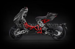 Italjet Dragster 200 Black/Gray/Red