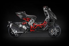 Italjet Dragster 200 Black/Gray/Red