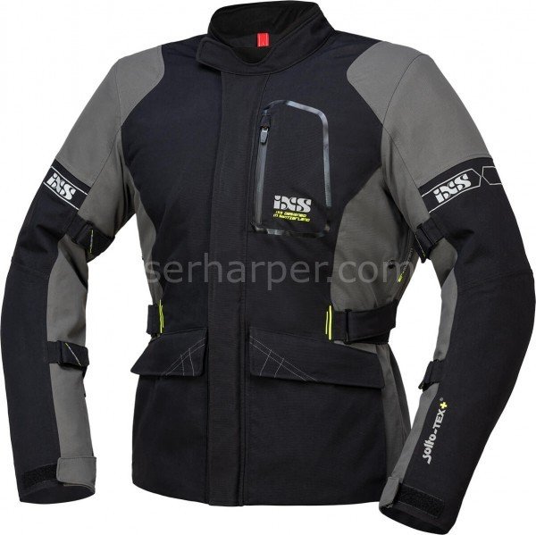TOUR JACKET LAMINATE-ST-PLUS BLACK-GREY