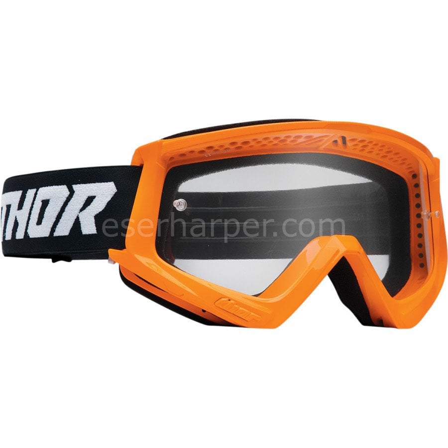 COMBAT RACER FLO ORANGE BLACK GOGGLE