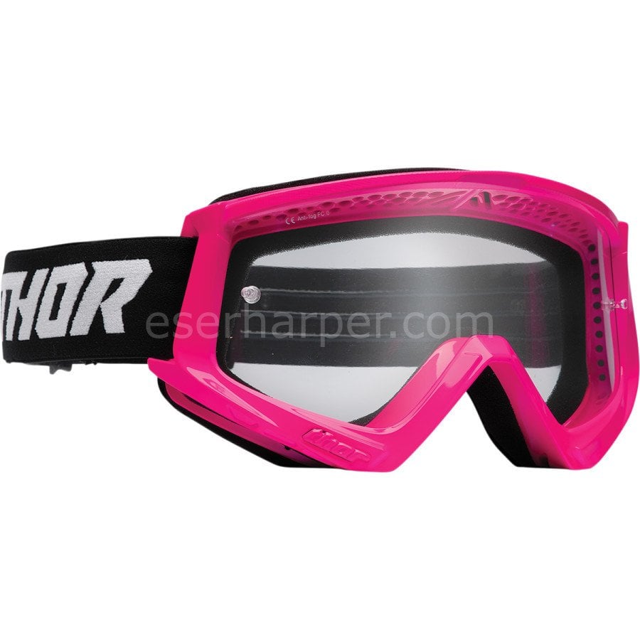 COMBAT RACER FLO PINK BLACK GOGGLE