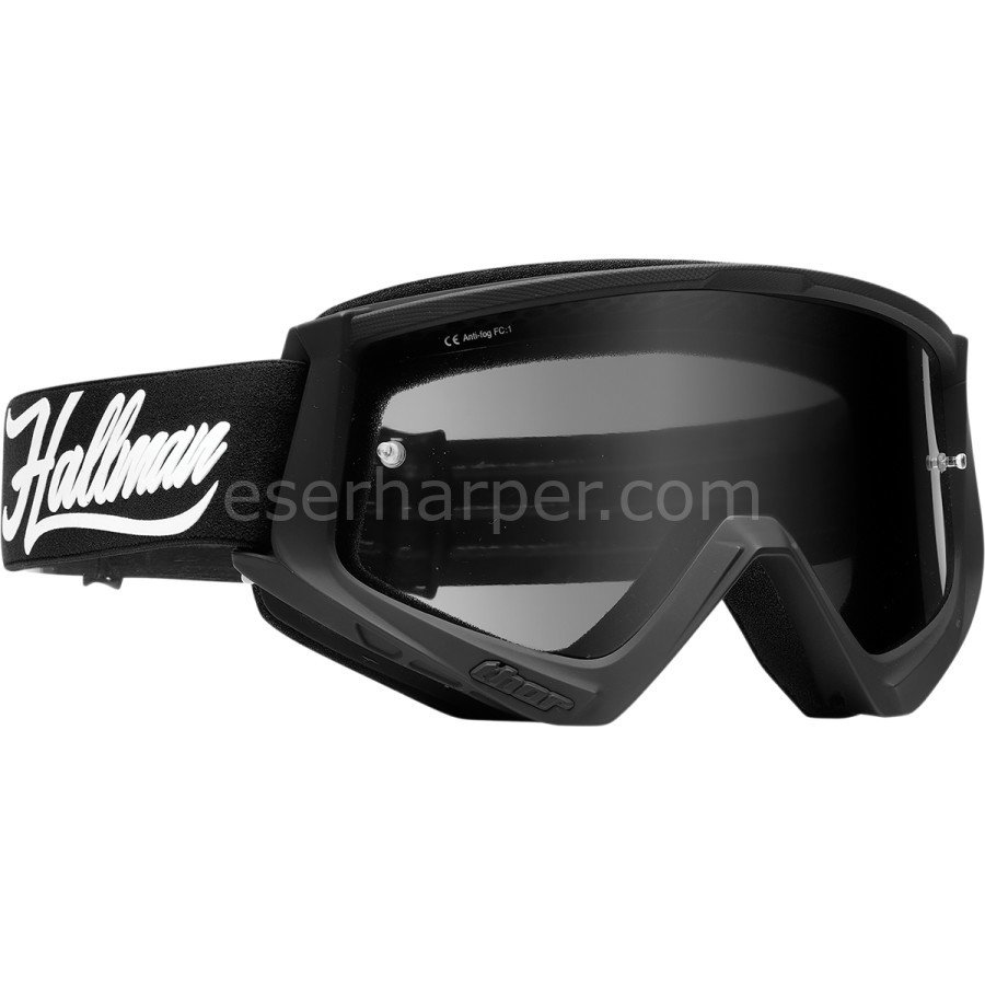 HALLMAN COMBAT RACER BLACK GOGGLES