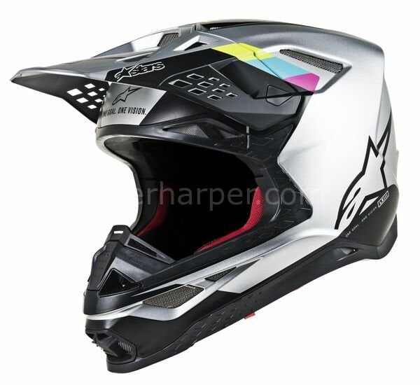 Supertech M8 Contact MX Helmet Fluorescent Yellow, Matte, Teal, Silver, Pink, Black