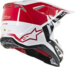 Supertech M8 Triple MX Helmet Gloss, White, Red, Black