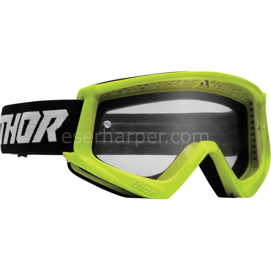 YOUTH COMBAT RACER FLO ACID BLACK GOGGLE