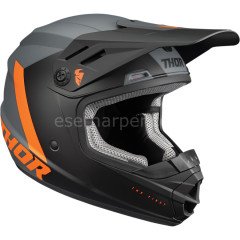 YOUTH SECTOR CHEV CHARCOAL ORANGE HELMET