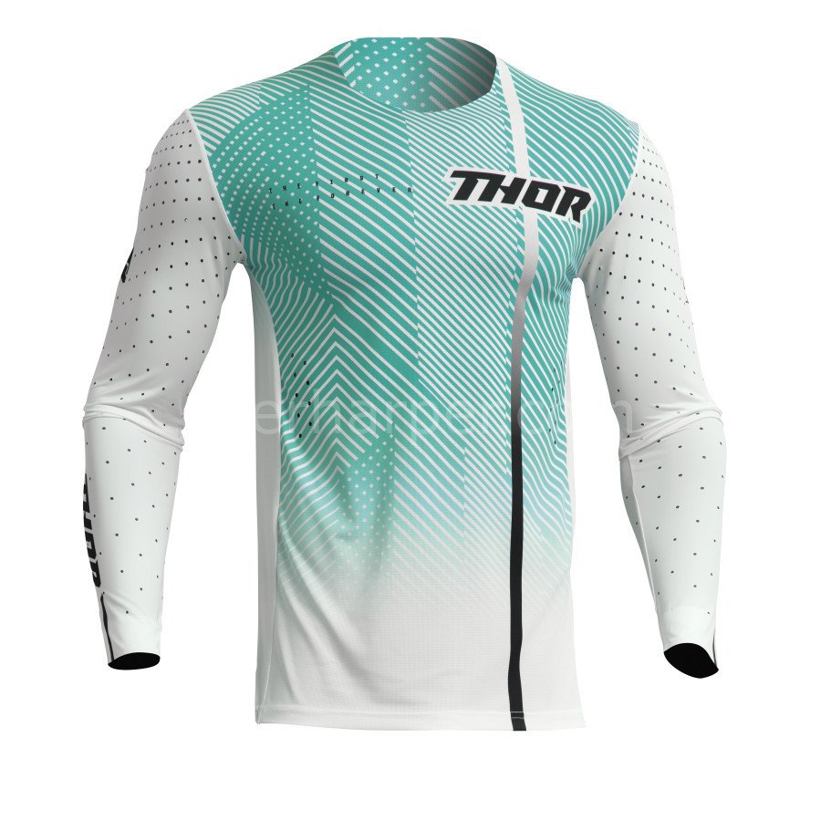 PRIME TECH WHITE TEAL JERSEY